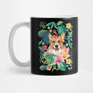 Tropical Sable White Corgi 2 Mug